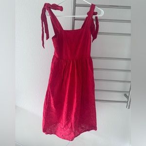 H&M eyelet dress with ties